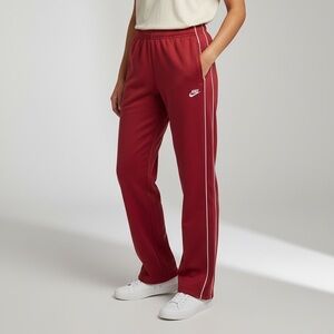 NWT $75 Women’s Nike Dri-fit Red Sweatpants Luxurious Joggers Pants Sz XL